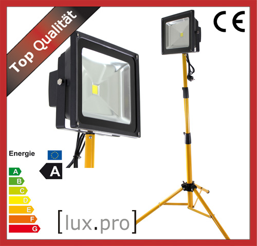 lux.pro 50W LED BAUSTRAHLER ARBEITSLEUCHTE FLUTLICHTSTRAHLER FLUTER STRAHLER SMD